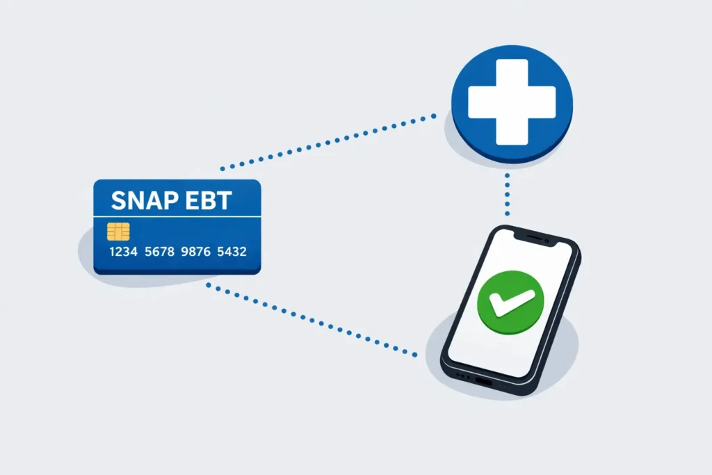 Happy woman holding AirTalk Wireless free iPhone for Lifeline eligible users